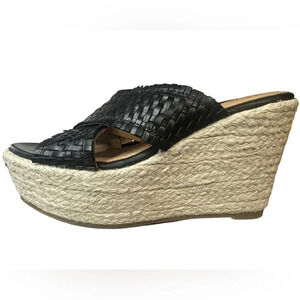 Vintage Foundry Co. Women’s Lorie Wedge Sandal in Black Size 9